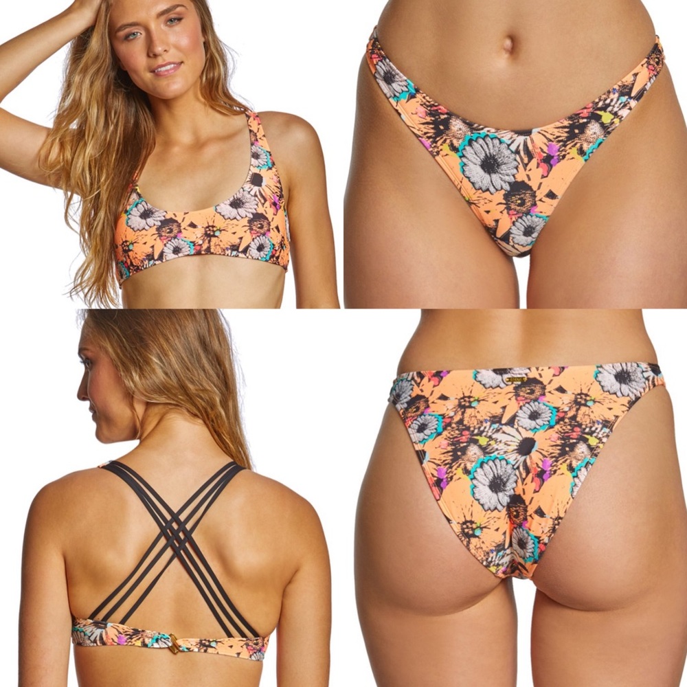 🧡 Eidon Bloom Stacey & Courtney High Hip Bikini